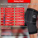 Knee Brace with Straps for Women/Men, Knee Compression Sleeve for Knee Pain, Arthritis, ACL, PCL, Meniscus Tear, Joint Pain Relief. Knee Support for Running, Workout, 1 pack (Black, XXX-Large)