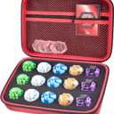 Toy Organizer Storage Case Compatible with Bakugan Figures, BakuCores and Armored Alliance, Geogan Rising Battle Action Figure (Red+Inside Black Foam)