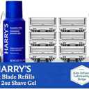 Harry's Shaving Kit for Men - 6 Razor Blade Refills, Foaming Shave Gel, and Travel Blade Covers