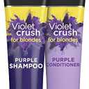 John Frieda Violet Crush Purple Shampoo and Conditioner Set for Blonde Hair, Neutralizes Yellow Tones for Bleached, Blonde, and Platinum Hair, 8.3 Oz, Pack of 2
