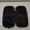 Double Eyeglasses Case Hard Shell Dual Sunglasses Organizer with Zipper Closure Travel Eyewear Storage for Vehicle (Black)