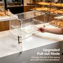 2-Tier Pastry Display Case with Removable Tray