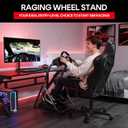 RACGTING Racing Wheel Stand for Logitech G29 - Foldable Racing Simulator Cockpit, Adjustable Sim Racing Stand for Logitech G920/G923/G27/G25, Thrustmaster T248X/T248/T300RS/T150/458, Black