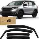 Nilight in-Channel Rain Guards for Honda Passport 2019 2020 2021 2022 2023 2024 2025, Vent Window Visors, Original Window Deflectors-4PCS (Honda Passport 2019-2025)