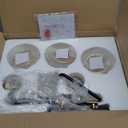 Tipace Black & Gold Vintage Bathroom Vanity Light Fixtures Over Mirror Glass Globe 3 Lights Industrial Vanity Lights Farmhouse Bath Lighting(Exclude Bulb)