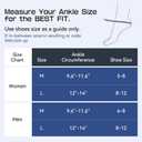 Ankle Brace for Women Men with 2 Stabilizing Pads | Adjustable Ankle Support for Sprained Ankle, Breathable Easy to wear, Ankle Stabilizer for Sports, Running, Sprain, Injury, M