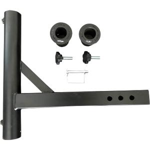 MaxxHaul 50240 Heavy Duty Hitch Mount Flagpole and Umbrella Holder with Anti Wobble Screws for Standard 2 inch Hitch Receiver for SUV Vans Car Pickup Truck RV