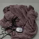 McJaw Heated Electric Blanket Soft Flannel Full Size 72" x 84", Fast Heat, Machine Washable, Warm and Comfortable, 10 Heating Settings & 12 Hours Auto Shut-Off, Purple