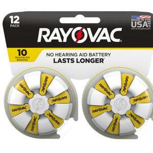 RAYOVAC Size 10 Hearing Aid Batteries (24 Pack), Size 10 Batteries