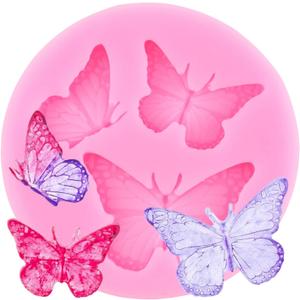 3 x YIHUOMOLDS Butterfly Fondant Silicone Molds For Cake Decorating Cupcake Topper Chocolate Candy Gum Paste Polymer Clay