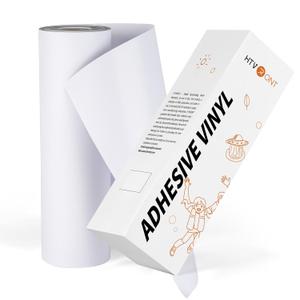 HTVRONT White Permanent Vinyl Compatible with Cricut Cutting Machine, 12" x 100 FT Matte White Permanent Adhesive Vinyl Roll for Silhouette, Cameo Cutters, Signs, Scrapbooking, Craft, Die Cutters