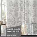 jinchan 95% Blackout Nursery Curtains 84 Inches Long, Bunny Woodland Toile Easter Decor Curtains Grey on Beige Animal Printed Drapes for Bedroom Spring Decoration Farmhouse Window Treatment 2 Panels