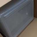 IRIS USA File Box, Plastic File Organizer with Lids for Letter/Legal File, Portable Document Box For Moving, Storage Bin with Durable and Secure Lid, Stackable Nestable BPA-Free, Clear 35 Qt. 4 Pack