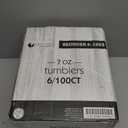 Clear Round Tumblers, 7 oz, Case of 600 (6 packs x 100), Small