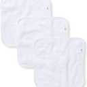 Burt's Bees Baby Infant Washcloths, 100% Organic Cotton, Soft and Super Absorbent Knit Terry & Woven Terry Wash Cloth (3-Pack)