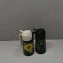 COOLMI Oil Sprayer for Cooking, 2 in 1 Olive Oil Dispenser Bottle Set for Kitchen, Food-Grade Glass Green Oil Vinegar Bottle Container - 16OZ/470ML Set of 2 (Black)