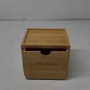 Bamboo Disposable Face Towel Holder Compatible with Clean Towel XL, Wooden Clean Towels Xl Container with Drawer, Facial Towels Storage Box for Bathroom Countertop