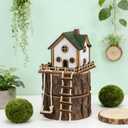 Fairywood Mini Treehouse  Whimsical Wooden Treehouse for Plant Pots, Fairy Gardens & Indoor Greenery, Miniature Treehouse for Desktop Dcor