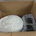 ZonLi Japanese Floor Mattress Futon Mattress Full Size, 4" Thicken Roll Up Tatami Mat 100% Cotton Washable Cover, Portable & Foldable Floor Bed Mattress for Sleeping, Dormitory, Adult Kids, Grey