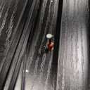 LITTLE TREE 63-Inch Home Bar Table, 2-Tier Storage Shelf Mini Bar Unit, Kitchen Pub Table, Small Indoor Bar Counter, Black