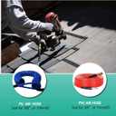 4 x 2pcs Premium Solid Brass Pneumatics Reusable PU Hose-End Repair Fitting, 3/8" Barb For 3/8-Inch ID Polyurethane Air Hose With 1/4" NPT