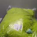 Jiupety Cute Calming Dog and Cat Bed, Anti-Anxiety Donut for Small Pets, Cozy Soft Pet Round Cuddler Bed with Non-Slip Bottom, L(27"27"14"), Green