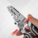 18 in 1 Foldable Wire Stripper, Foldable Multifunctional Wire Stripper Wire Stripping Pliers Wire Stripper Crimper Wire Crimping Tool for Electricians Home Construction DIY Crafts