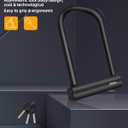 NDakter Large Bike Locks Heavy Duty Anti Theft, 18mm Thick, Motorcycle Wheel Lock with 3 Keys, for Ebike, Escooter, Fat-Tire and Dirt-Bike