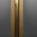 Brass Curtain Rod for Windows 84-144 Inch, Wrap Around Curtain Rods, Blackout Curtain Rod or Window, 3/ 4 Inch Diameter Room Darkening Curtain Rod, Adjustable Single Telescoping Drapery Rod