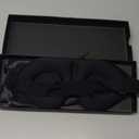 MZOO Luxury Sleep Eye Mask for Side Sleeper Men Women, Zero Eye Pressure 3D Sleeping Mask, Light Blocking Patented Design Night Blindfold, Soft Eye Shade Cover for Travel, Black