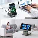 3 in 1 Wireless Charger Station for Multiple Devices, Foldable Magnetic Charging Stand, Portable Fast Travel Wireless Charger for iPhone17/16/15/14/13/12 Pro Max/ AirPods2/3/4 and IWatch Ultra Series