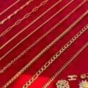 18K Gold Filled Chain Anklet: Waterproof Jewellery, Birthday, Christmas Valentine's Day Gifts 