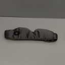 Silk Cordless Heated Eye Mask, Washable Sleep Mask Warm Compress Mask Soft Pressure Free Shade Blindfold Electric Eye Heating Pad for Blepharitis Sinus Stye Gifts for Men Women (Grey)