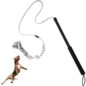 Flirt Pole for Dogs Interactive Dog Toys Durable Heavy Duty Dog Flirt Pole Suitable for Small and Medium Dogs Great Exercise and Training Tool Multifunction Dog Enrichment Toys