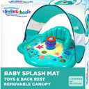 SwimSchool Infant Baby Pool Floats, Free Swimming, Super Buoyant  Ages 6-24 Months  Multiple Colors/Styles  Adjustable Canopies and Seats, Splash & Play Baby Floaties