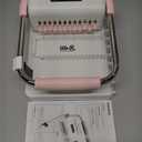 We R Memory Keepers, Cinch Book Binding Machine 2, Pink/White, Easy to Use Design with Slide Ruler, Compatible with Wire or Spiral Coils, Make Professional Books, Notebooks, Calendars and More