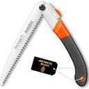 REXBETI Folding Saw, Heavy Duty 11 Inch Extra Long Blade Hand Saws for Wood Camping, Dry Wood Pruning Saws With Hard Teeth, Quality SK-5 Steel, Gifts for Men