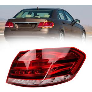 Dasbecan Passenger Right Side Tail Light Assembly Compatible with 2014-2016 Mercedes-Benz W212 E-Class E250 E300 E350 E400 E550 E63 Rear Lamp Outer w/Led Bulbs Replaces# 2129061403 MB2805112