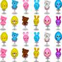MGparty 24Pcs Easter Jumping Popper Toys Easter Basket Fillers Gifts Party Favors Supplies Stocking Stuffers Gifts for Kids Boys Girls Toddlers Bulk for Classroom Treasure Box Prizes