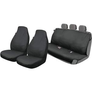 DICKIES 3003323LD, Trader Black 3-Piece Water Resistant Seat Cover Set