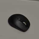 INFINMIND Wireless Bluetooth Ergonomic Silent Mouse for Laptop & Mac, Multi-Device (BT1/BT2 + 2.4G USB) One-Click Switch, 4-Way Metal Scroll Wheel, 3000 DPI Office Mouse for PC MacBook iPad (Black)