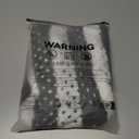 Floerns Women's Plus Size Hollow Out Lightweight Cardigan 3/4 Sleeve Knit Open Front Striped Sweaters (Black, XL)