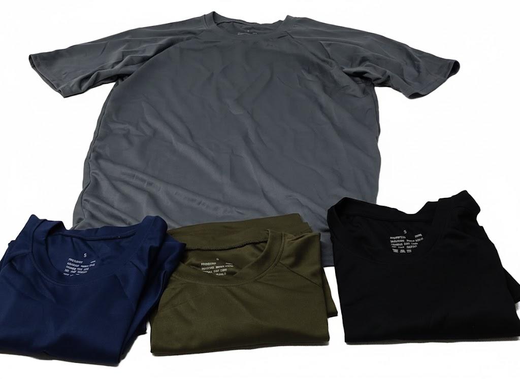 Kinglaman 4 Pack Mesh Workout Shirts for Men Dry Fit Gym Shirts Quick Dry Athletic Short Sleeve Sports T-Shirt Moisture Wicking Small