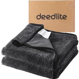 Shiny Bath Wipes Shower Cleaning Cloths, Premium Car Drying Towel | Ultra Absorbent Twisted-Loop Design| Microfiber Towel for Car, Shower Cabin, Household (15.75*23.62 INCH, 2pack)