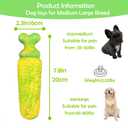 Dog Toys for Aggressive chewers,Squekay Rubber Corn,Indestructible Chew Toys for Medium Large Dogs,Durable Nylon Dog Bones,Milk Flavor