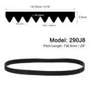 uxcell 290J8 PJ V-Ribbed Belt 8 Ribs 29" Length x 0.74" Width x 0.14" Thick, EPDM Poly V Belt, Industrial Transmission Serpentine Belt, 2pcs