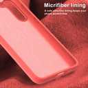 bemal for Samsung Galaxy S25 Case - Smooth Silky Liquid Silicone - Slim Fit Soft Microfiber Lining - Designed for Women and Girls - Shockproof Protective Phone Cover 6.1"- Nice Pink