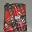 BETGINY Christmas Tablecloth 70x70 Inch Round Red Green Buffalo Plaid Tablecloth Dust-Proof Wrinkle Resistant Rustic Christmas Table Cloth for Holiday Party Dining