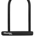 Master Lock Black Bike Lock with Key, Standard Size U-Lock for Bicycles and Other Outdoor Equipment, Anti-Theft Lock for Bikes, 8320D