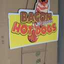 Bacon Wrapped Hot Dogs 12" x 16" Yard Sign & Stake Advertise Your Business Stake Included Image On Front Only Made in The USA